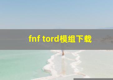 fnf tord模组下载